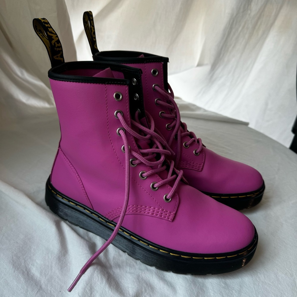 DR. MARTENS 1460 Pascal Boots – Fuchsia Wrath – Size [9] – $100